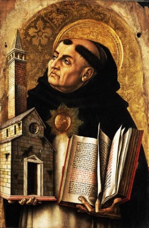 1476 --- St. Thomas Aquinas from by Carlo Crivelli --- Image by © National Gallery Collection; By kind permission of the Trustees of the National Gallery, London/CORBIS